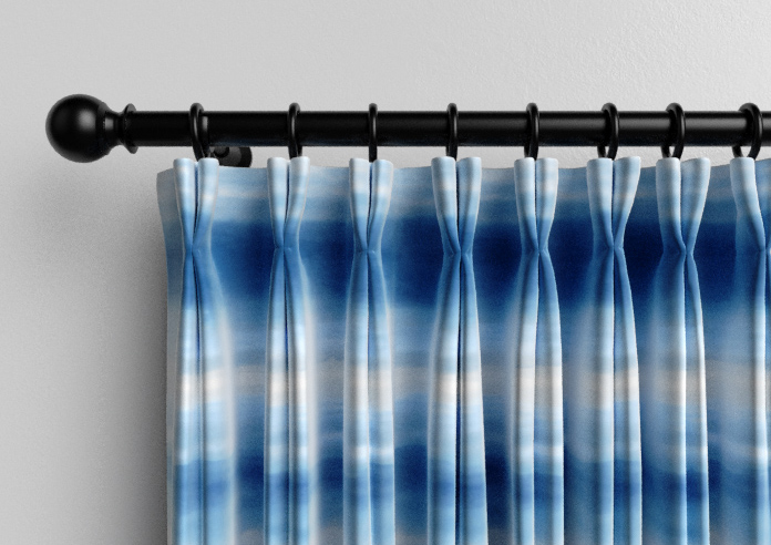 Ombre Velvet, Vivid Blue - Made to Measure Curtains - Image 10